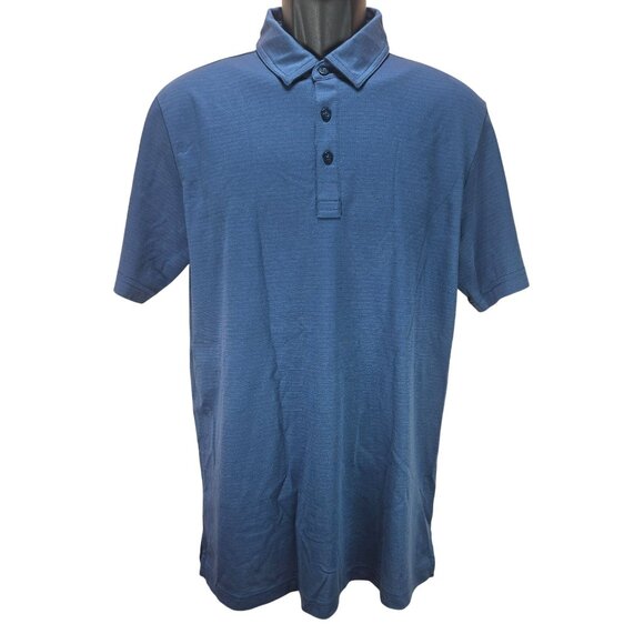 Travis Mathew Baymont Polo Medium Blue Premium Performance New NWT - Picture 1 of 8